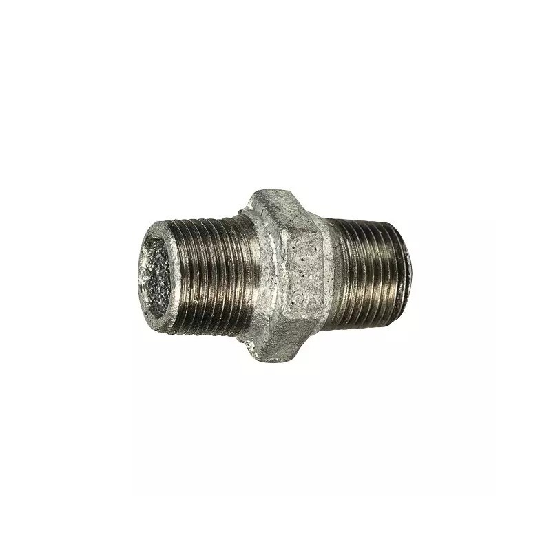 MAMELON FONTE GALVA EGAL MALE - MALE 1/4" 08 - ref. 33030572 | TP Agri