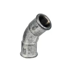 COUDE FONTE GALVA 45° GRAND RAYON FEMELLE - - ref. 33030152 | TP Agri