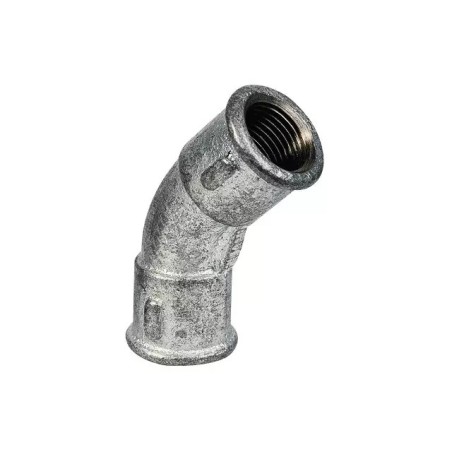 COUDE FONTE GALVA 45° GRAND RAYON FEMELLE - - ref. 33030152 | TP Agri
