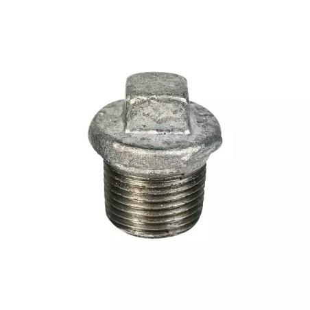 BOUCHON FONTE GALVA MALE AVEC BUTEE 1/4" 08X13