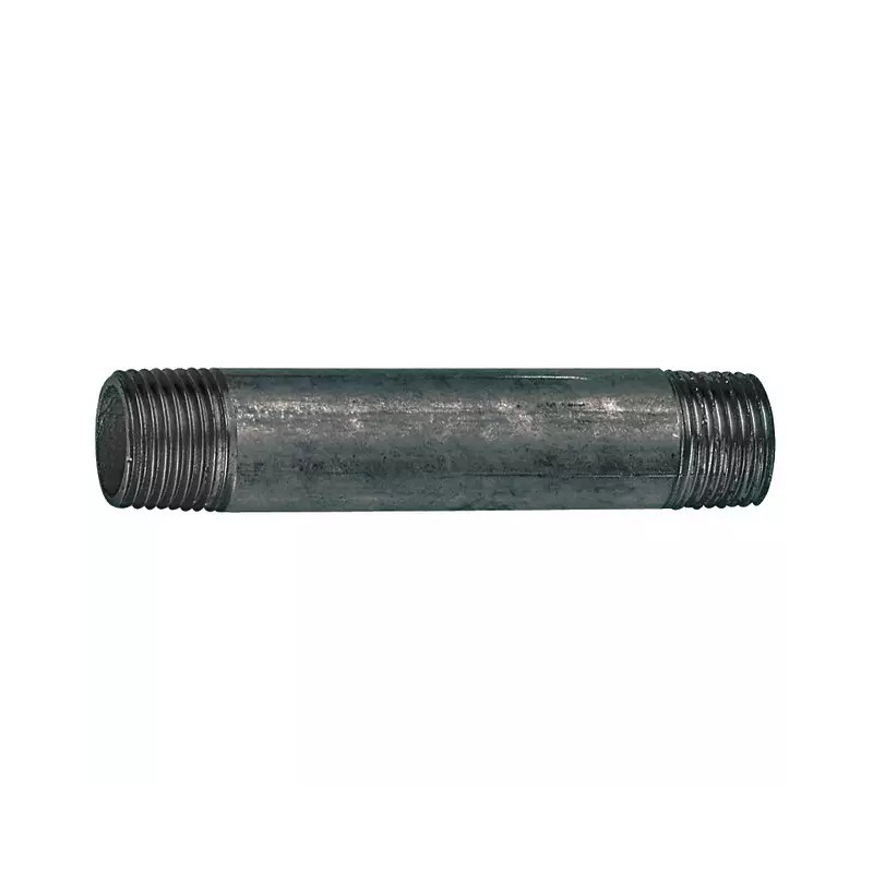 MAMELON ACIER NOIR MALE - MALE 1/4"LG 100 MM - ref. 33035040 | TP Agri