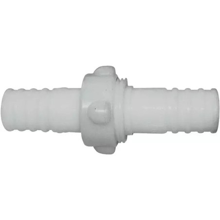 RACCORD 3 PIECES DOUBLE NYLON BLANC CANNELE - ref. 33046336 | TP Agri