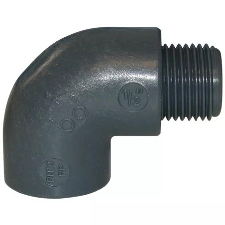 COUDE 90° POLYPROPYLENE MALE - FEMELLE 1/2" - ref. 33055250 | TP Agri