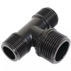 RACCORD EN T REDUIT FILETE MALE 3/4" G M-M 1"M - ref. 230553 | TP Agri