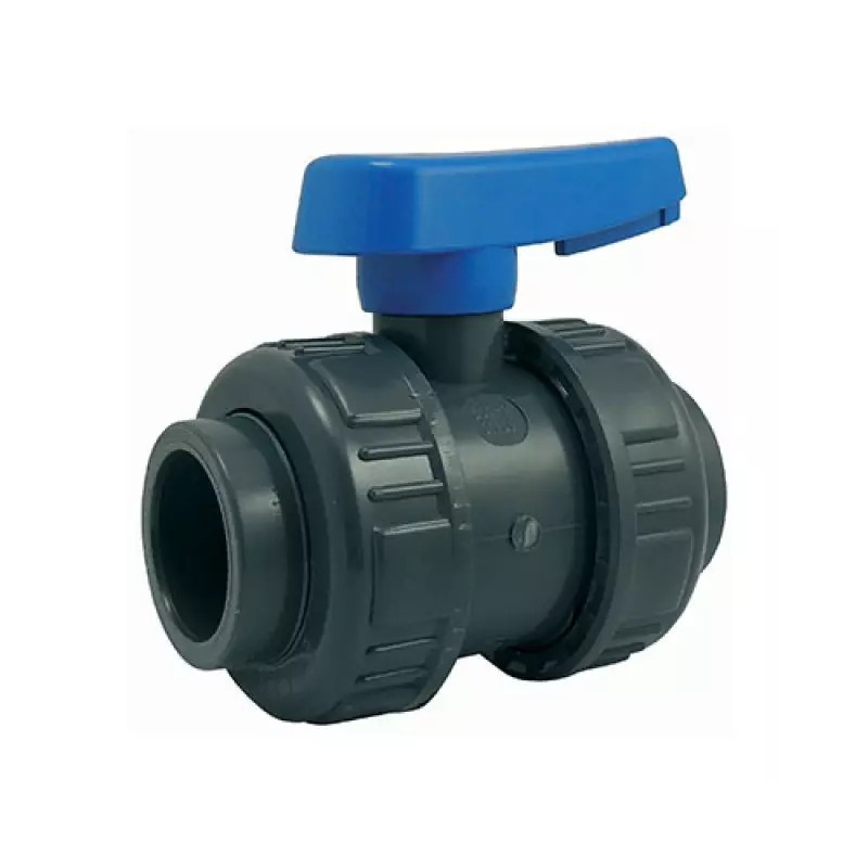 VANNE A SPHERE DOUBLE UNION PVC FEMELLE - FE - ref. 33060105 | TP Agri