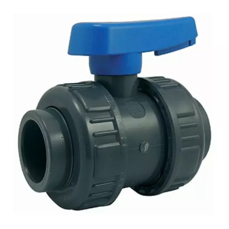 VANNE A SPHERE DOUBLE UNION PVC FEMELLE - FE - ref. 33060105 | TP Agri
