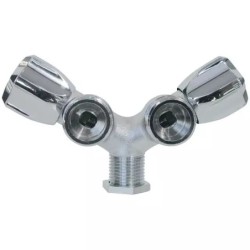 ROBINET DOUBLE AVEC CONTRE ECROU POUR MACHIN - ref. 33075800 | TP Agri