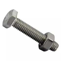 BOULON TETE HEXAGONALE 8X16 FT INOX A2 BLISTE - ref. 3711116 | TP Agri