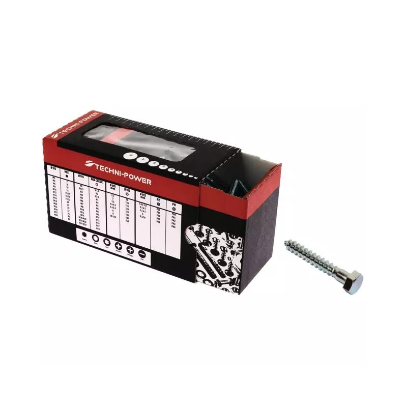 TIREFOND TETE HEXAGONALE 8X120 ZINGUE TECHNI- - ref. 1730120 | TP Agri