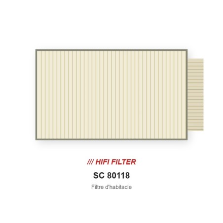 Filtre d'habitacle HIFI SC 80118