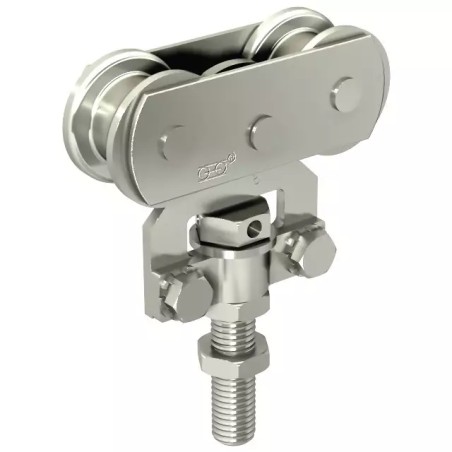 MONTURE A GALET FIXATION SUR CHANT AVEC 2 GAL - ref. 1850309 | TP Agri