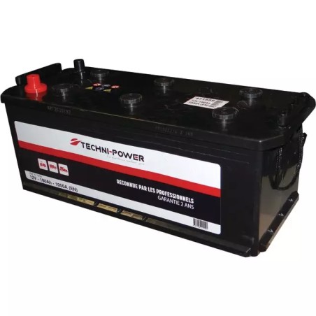 BATTERIE 12V 180AH 1050A + A DROITE SUR LA LAR - ref. 411559 | TP Agri