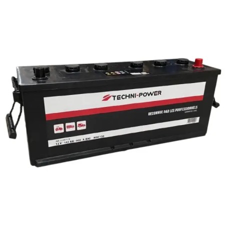 BATTERIE 12V 143Ah 900A EN + DROITE SUR LA L - ref. 31307119 | TP Agri