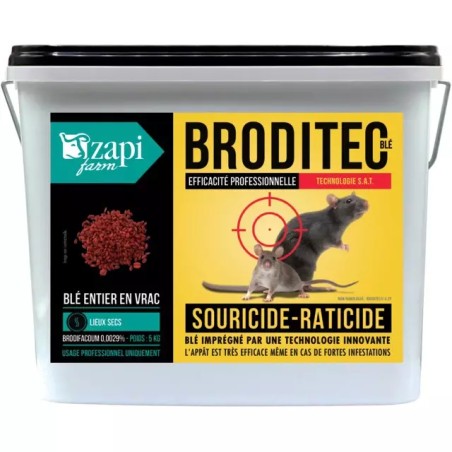 SOURICIDE RATICIDE PRO BRODITEC BLE BRODIFACO - ref. 2829052 | TP Agri