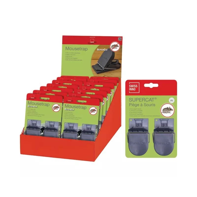 PIEGE A SOURIS SUPERCAT LE CARTON PRESENTOIR - ref. 2828070 | TP Agri