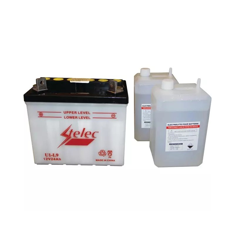 BATTERIE 12V 24AH 220A TYPE U1-9 + A GAUCHE - ref. 31302027 | TP Agri