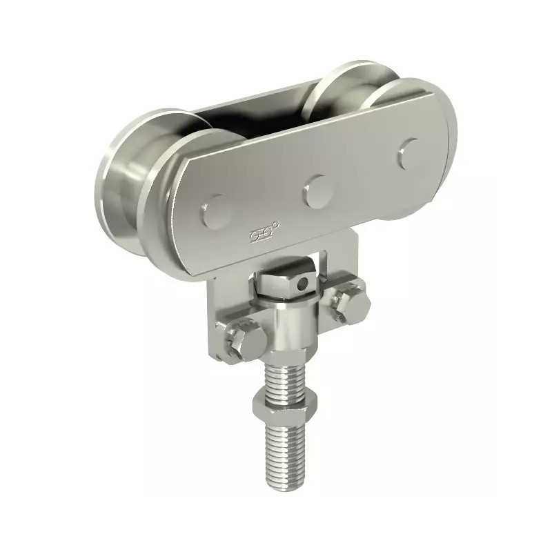 MONTURE A GALET FIXATION SUR CHANT AVEC 2 GAL - ref. 1850320 | TP Agri