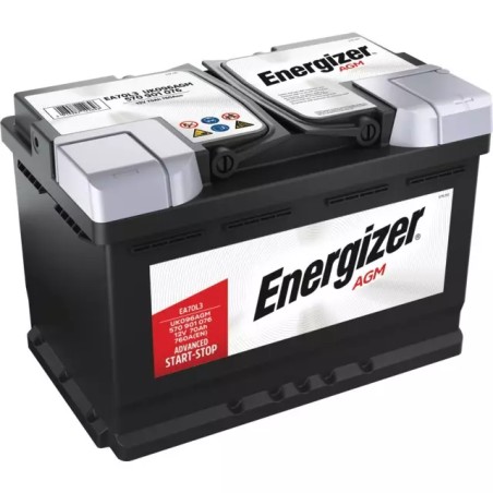 BATTERIE EA70L3 12V 70AH 760A EN + A DROITE - ref. 31307203 | TP Agri