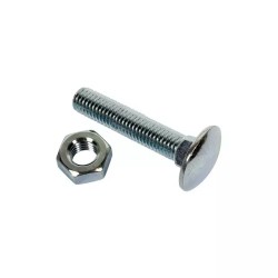 BOULON TETE RONDE COLLET CARRE 10X25 ZINGUE 4 - ref. 3726154 | TP Agri