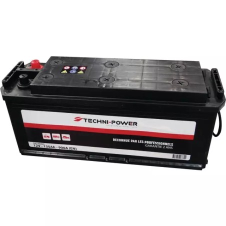 BATTERIE 12V 135AH 900A + A GAUCHE SUR LA LARG - ref. 206889 | TP Agri