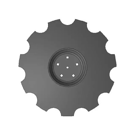 DISQUE CRENELE AGRESSIF 560X4 5 TROUS UN - ref. UN2439260011 | TP Agri