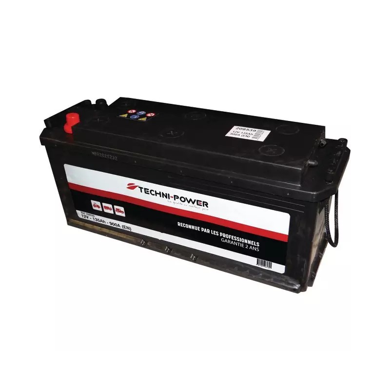 BATTERIE 12V 135AH 900A + A DROITE SUR LA LARG - ref. 208539 | TP Agri