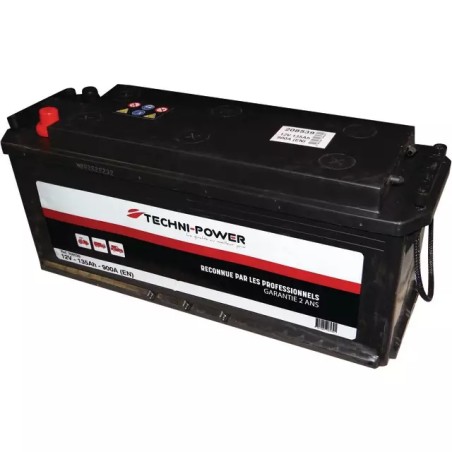 BATTERIE 12V 135AH 900A + A DROITE SUR LA LARG - ref. 208539 | TP Agri