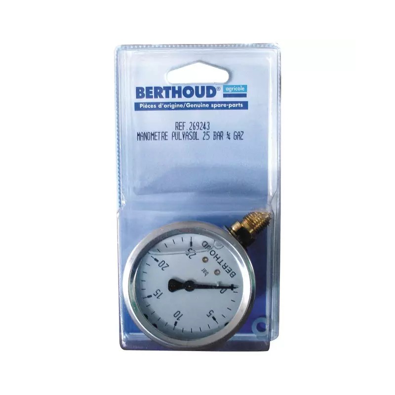 MANOMETRE GLYCERINE 63 MM 0/25 BAR RADIALE - ref. BED269243 | TP Agri
