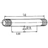 TUBE DE RAMPE LG 2610 MM 6 TROUS 10 MM ENTR - ref. BED415949 | TP Agri
