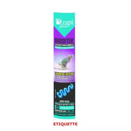 ETIQUETTE POUR CARTOUCHE FACTICE BRODITOP PAT - ref. 2829055 | TP Agri