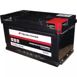 BATTERIE 12V 80AH 720A + A DROITE TECHNI-POWER - ref. 208543 | TP Agri