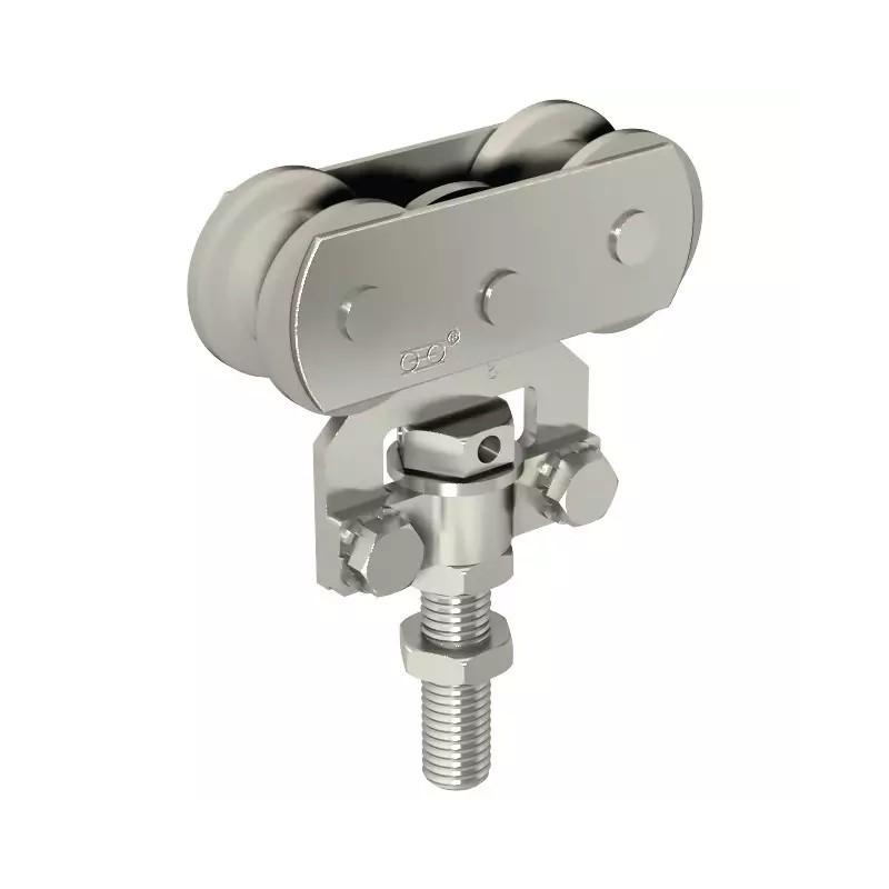 MONTURE A GALET FIXATION SUR CHANT AVEC 2 GAL - ref. 1850310 | TP Agri