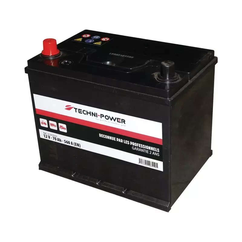 BATTERIE 12V 70AH 560A + A GAUCHE TECHNI-POW - ref. 31307033 | TP Agri