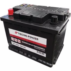 BATTERIE 12V 62AH 540A + A GAUCHE TECHNI-POWER - ref. 208541 | TP Agri
