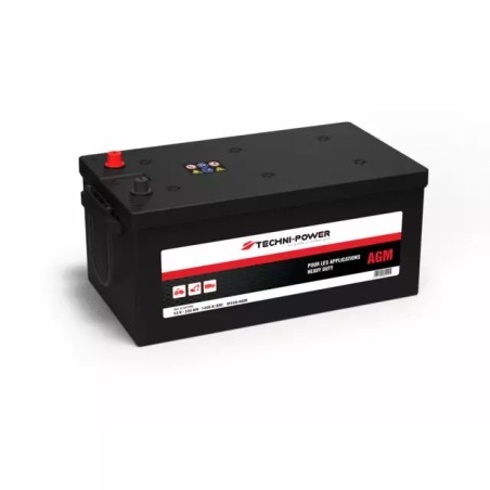 BATTERIE M16G-AGM 12V 220AH 1400A EN + A GAU - ref. 31307098 | TP Agri