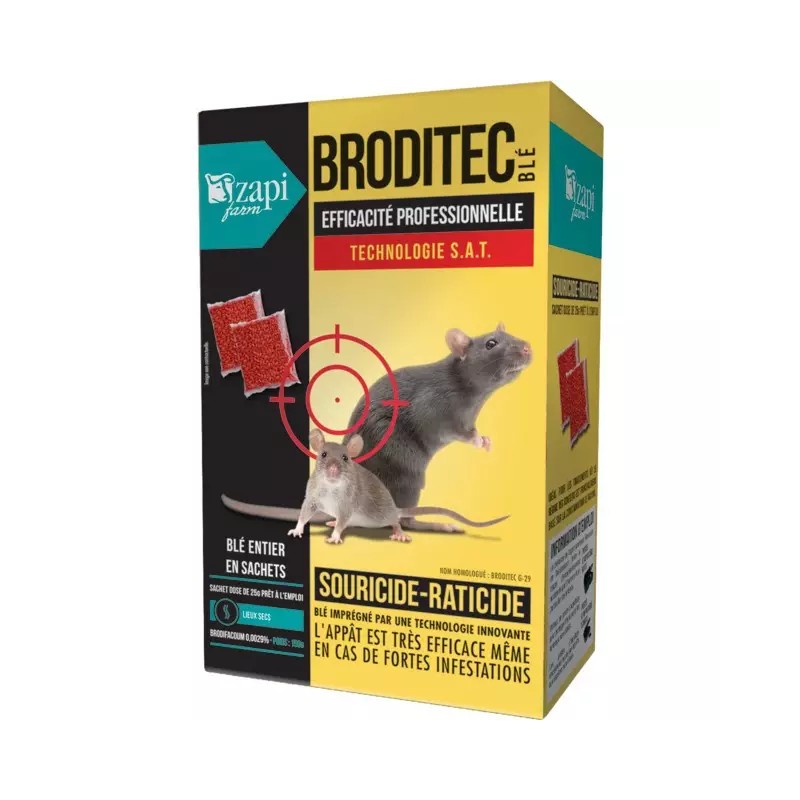 SOURICIDE RATICIDE GRAND PUBLIC BRODITEC BLE - ref. 2829050 | TP Agri