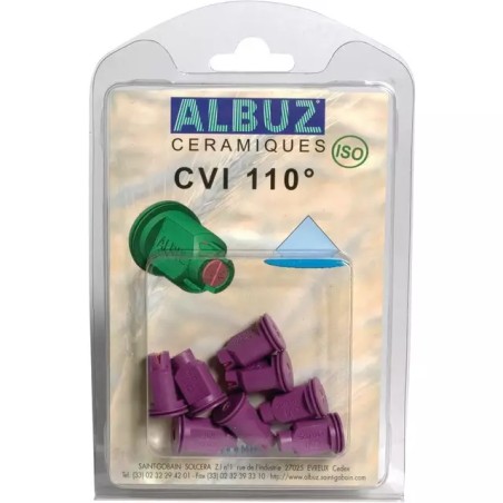 BUSE ALBUZ CVI 110 025 VIOLET BLISTER DE 8 - ref. 252734 | TP Agri