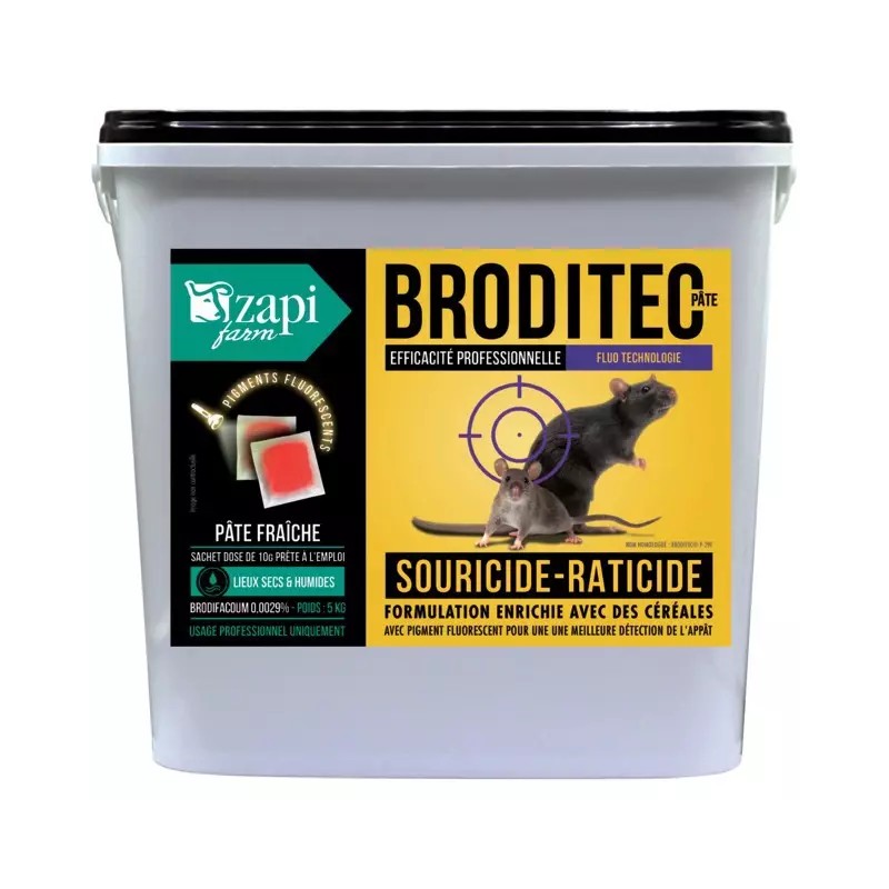 SOURICIDE RATICIDE PRO BRODITEC PATE BRODIFAC - ref. 2829051 | TP Agri