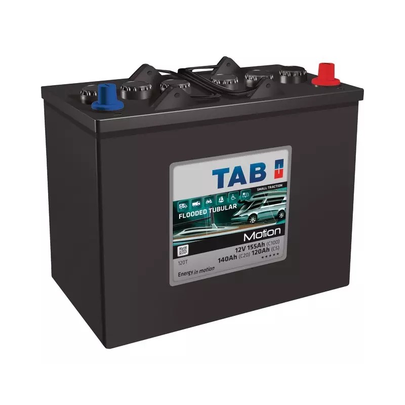 BATTERIE TUBULAIRE TAB MOTION 120T 12V 140A - ref. 31308002 | TP Agri