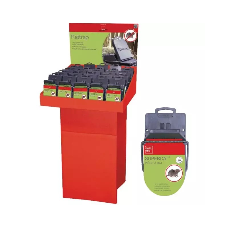 PIEGE A RATS SUPERCAT PRESENTOIR DE 25 BOITES - ref. 2828071 | TP Agri