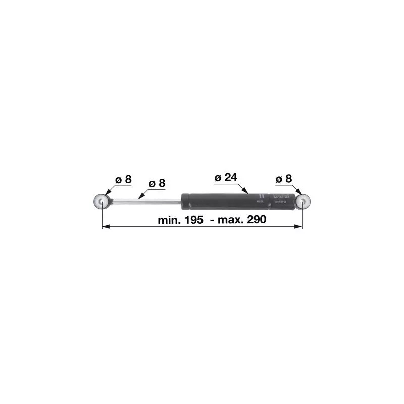 VERIN AMORTISSEUR POUR SIEGE GRAMMER - ref. 31504273 | TP Agri