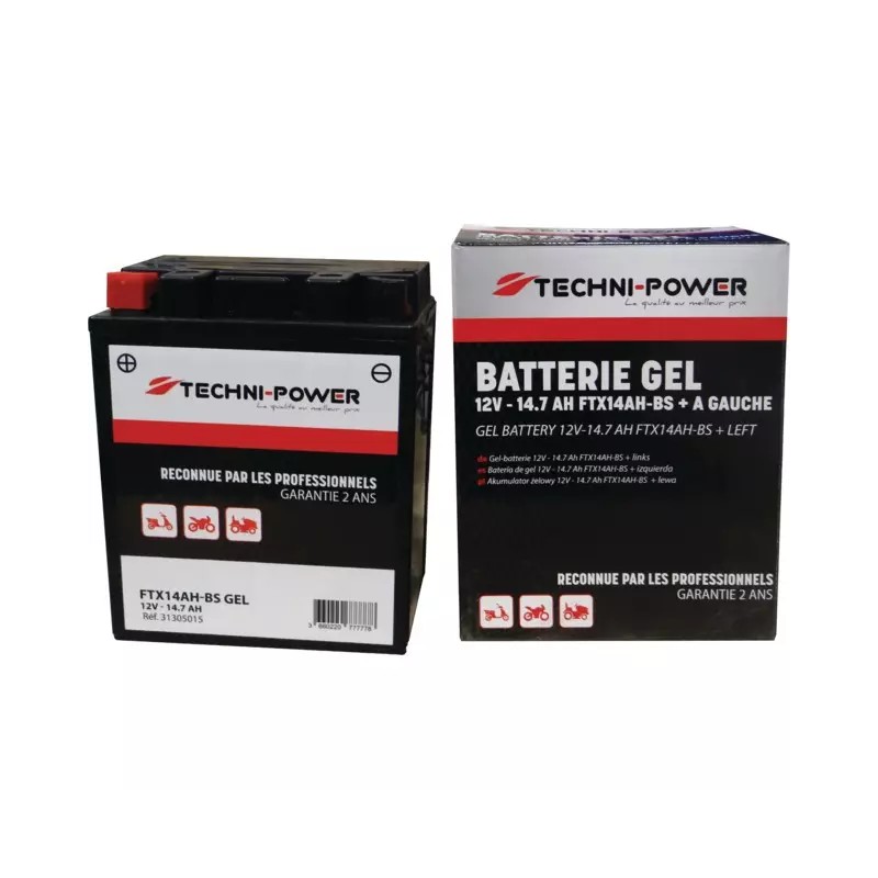 BATTERIE GEL 12V 14,7AH 210A FTX14AH-BS (12N - ref. 31305015 | TP Agri
