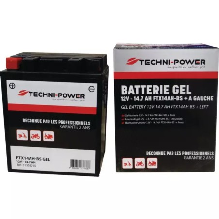 BATTERIE GEL 12V 14,7AH 210A FTX14AH-BS (12N - ref. 31305015 | TP Agri