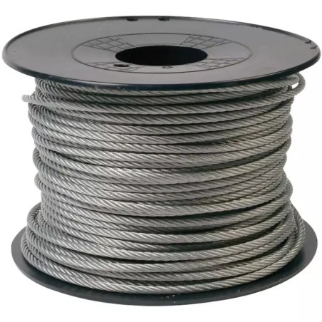 CABLE ACIER INOX 6 MM 7X19 AISI316 BOBINE DE - ref. 1866166 | TP Agri
