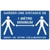 PANNEAU DISTANCE 1METRE/ADHESIF 330X200MM - ref. 1214017 | TP Agri