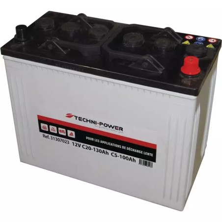 BATTERIE 12V 125AH DECHARGE LENTE TECHNI POW - ref. 31307023 | TP Agri