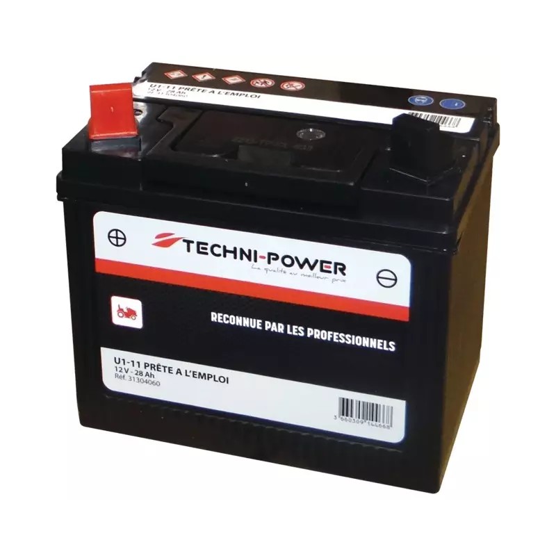 BATTERIE HUMIDE SANS ENTRETIEN 12V 28AH 300A - ref. 31304060 | TP Agri