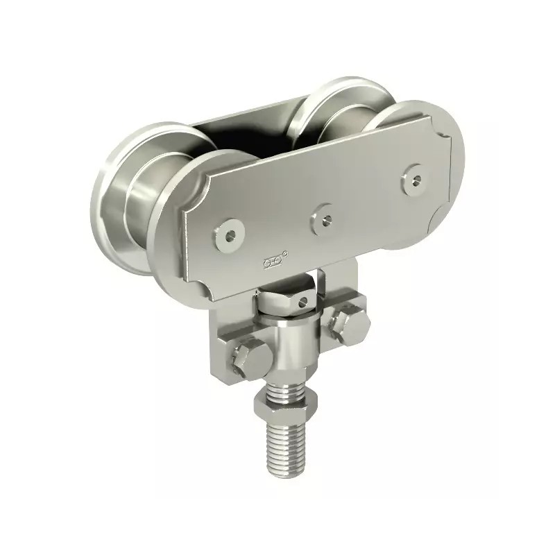 MONTURE A GALET FIXATION SUR CHANT AVEC 2 GAL - ref. 1850330 | TP Agri