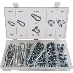 COFFRET 30 MANILLES ,MOUSQUETON, SERRE-CABLES - ref. 1830709 | TP Agri