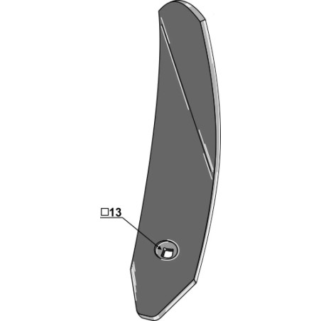 DEFLECTEUR DROIT 80X8X420 MM TYPE KOECKERLING - ref. 264923 | TP Agri